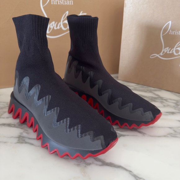 Christian Louboutin 3221229 Men\'s Sharky Sock‎ Uomo maille, Euro 44 main image 9
